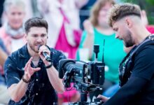 »Words« auf Deutsch: Joey Heindle steht mit F. R. David auf der Bühne
